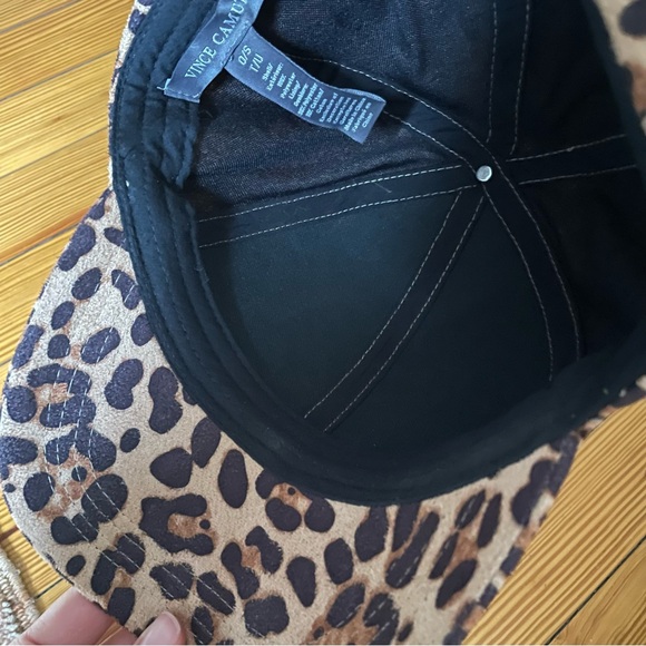 Vince Camuto Leopard Print Baseball Cap - Picture 4 of 5